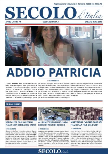 Sabato 26 marzo 2016