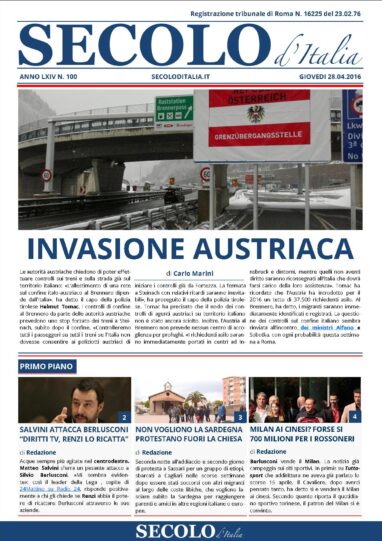 Giovedì 28 Aprile 2016