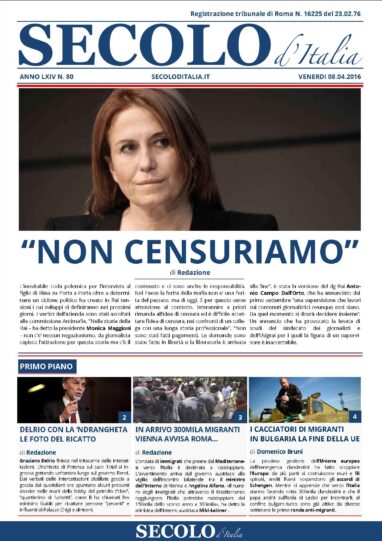 Venerdì 8 Aprile 2016