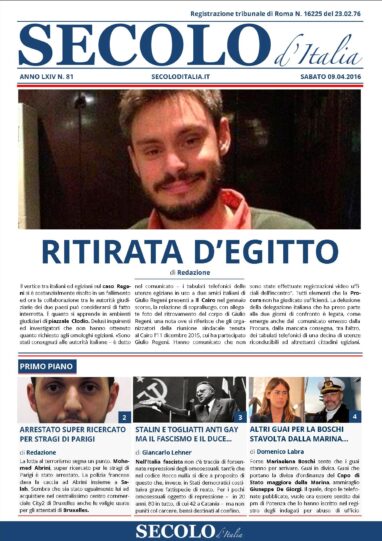 Sabato 9 Aprile 2016