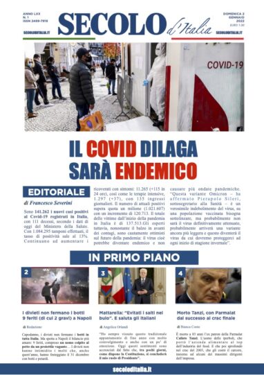 Lunedì 2 Gennaio 2017