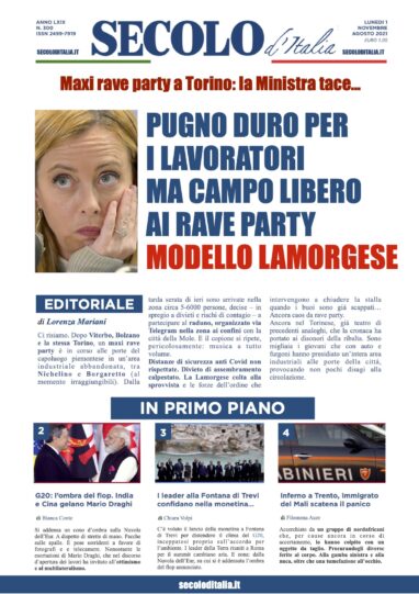 Giovedi 1 Novembre 2018