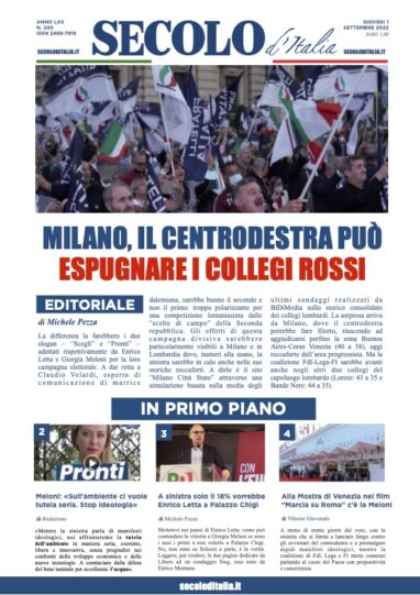 Domenica 1 Settembre 2019