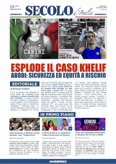 Giovedi 1 agosto 2024