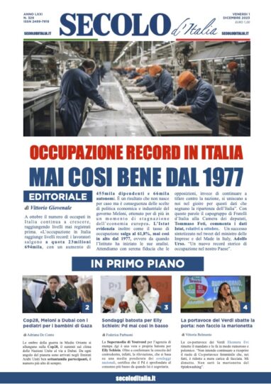 Giovedi 1 dicembre 2022