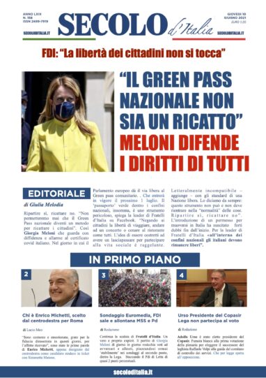 Mercoledi 10 Giugno 2020