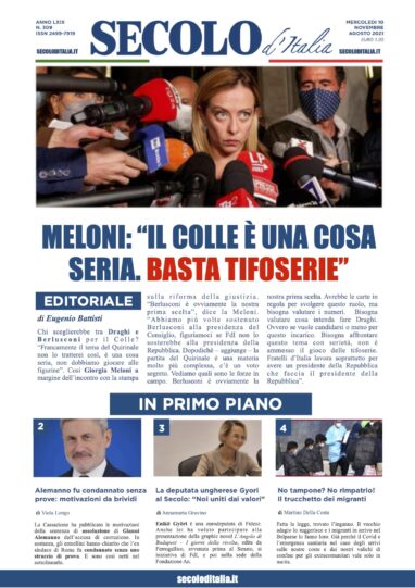 Martedi 10 Novembre 2020