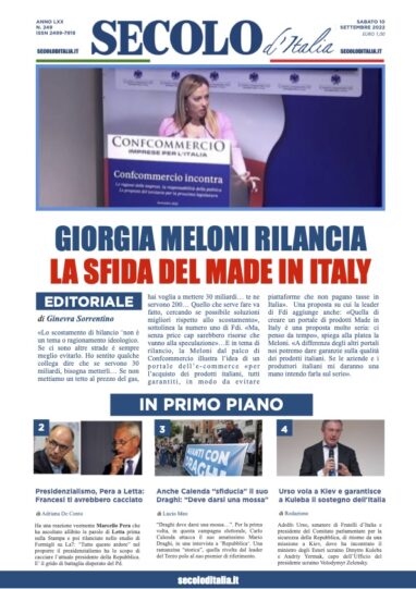 Lunedi 10 Settembre 2018