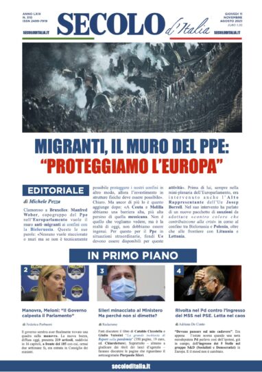 Mercoledi 11 Novembre 2020