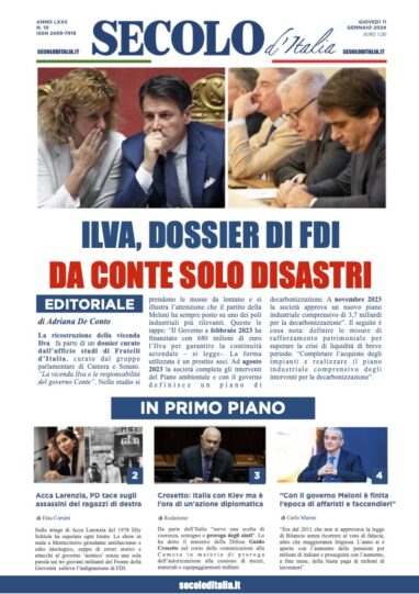 Mercoledi 11 gennaio 2023