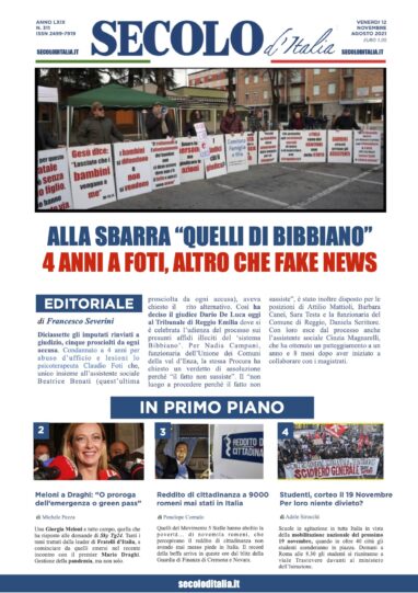 Lunedi 12 Novembre 2018