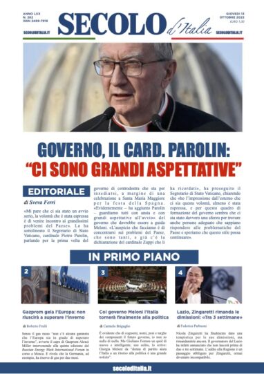 Mercoledi 13 Ottobre 2021