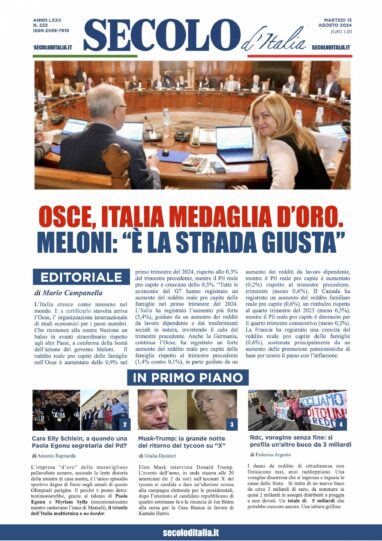 Martedi 13 agosto 2024