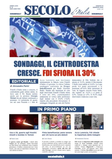Sabato 13 gennaio 2024