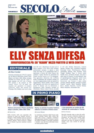 Giovedi 13 marzo 2025