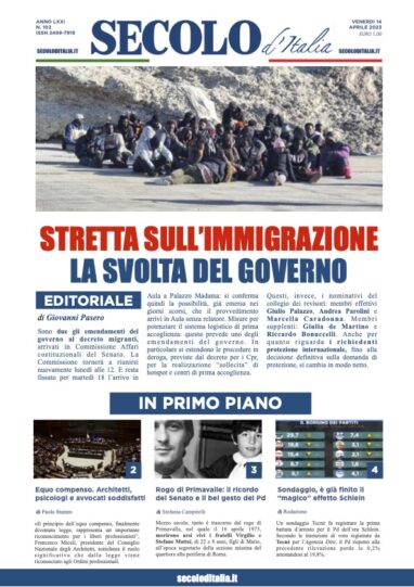 Sabato 14 Aprile 2018