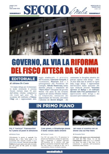 Lunedi 15 Marzo 2021