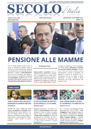 Domenica 15 ottobre 2017