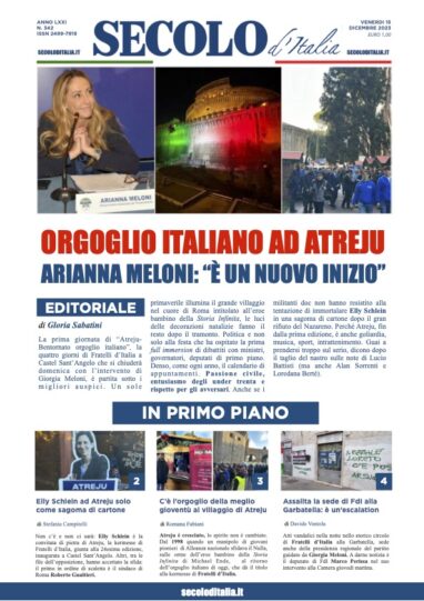 Giovedi 15 dicembre 2022