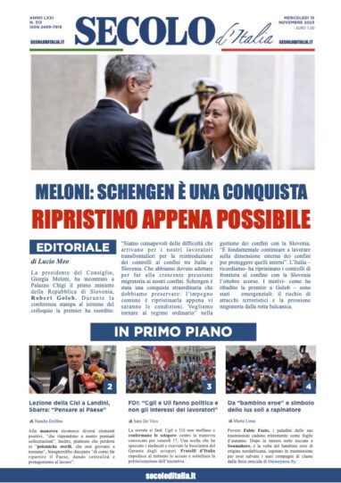 Martedi 15 novembre 2022