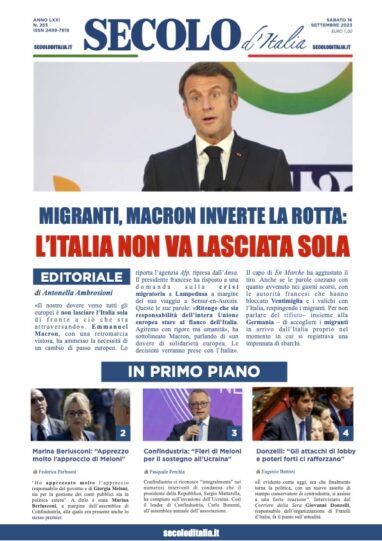 Sabato 16 settembre 2023