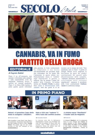 Sabato 17 Febbraio 2018