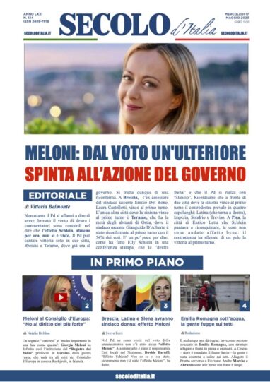 Giovedi 17 Maggio 2018