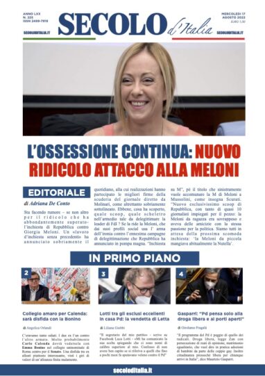 Mercoledi 17 agosto 2022