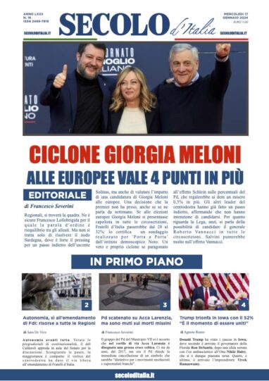 Martedi 17 gennaio 2023