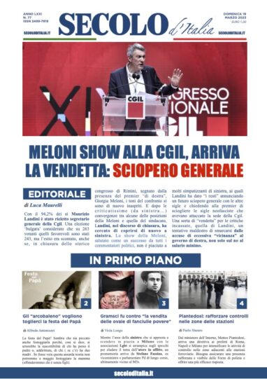 Venerdi 19 Marzo 2021