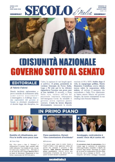 Martedì 19 Novembre 2019