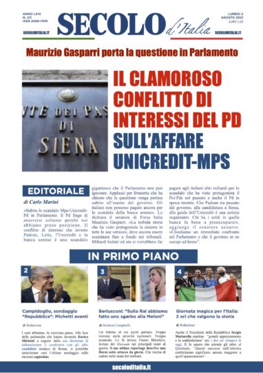 Giovedi 2 Agosto 2018