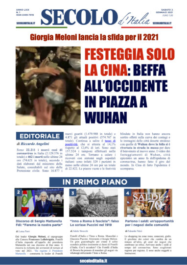 Sabato 2 Gennaio 2021