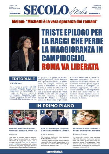 Martedi 2 Luglio 2019