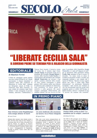 Giovedi 2 gennaio 2025
