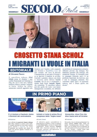 Lunedi 2 ottobre 2023