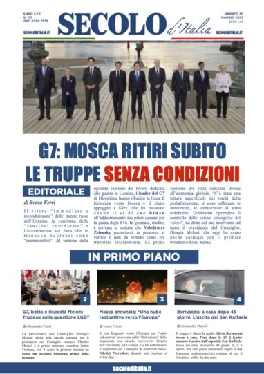 Giovedi 20 Maggio 2021