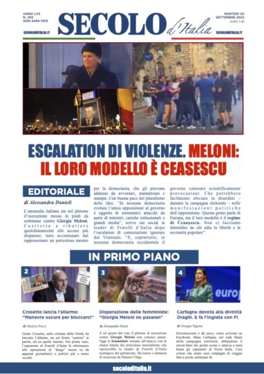 Venerdì 20 Settembre 2019