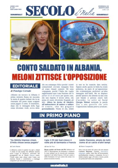 Domenica 20 agosto 2023