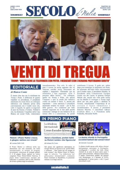 Martedì 20 maggio 2025