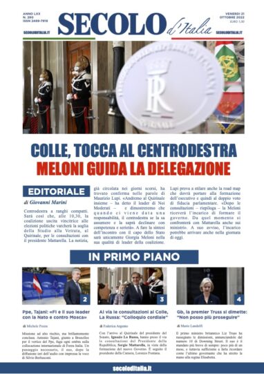 Venerdì 21 ottobre 2022