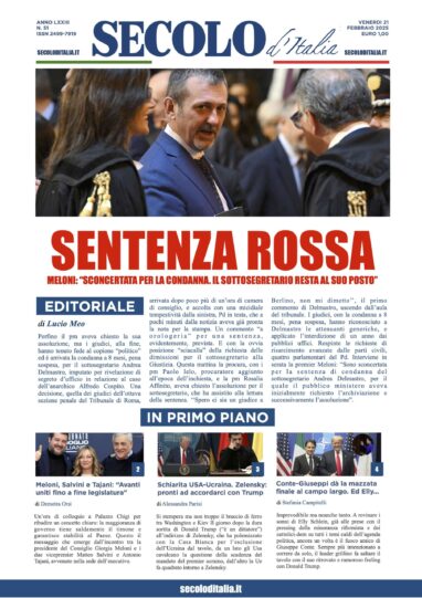 Venerdi 21 febbraio 2025
