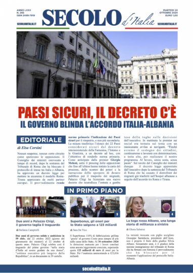 Martedi 22 ottobre 2024