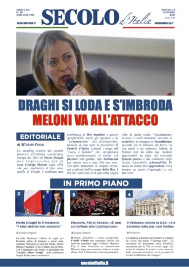 Giovedi 23 Dicembre 2021