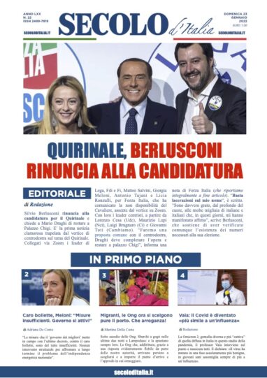 Sabato 23 Gennaio 2021