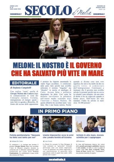 Mercoledi 23 marzo 2022