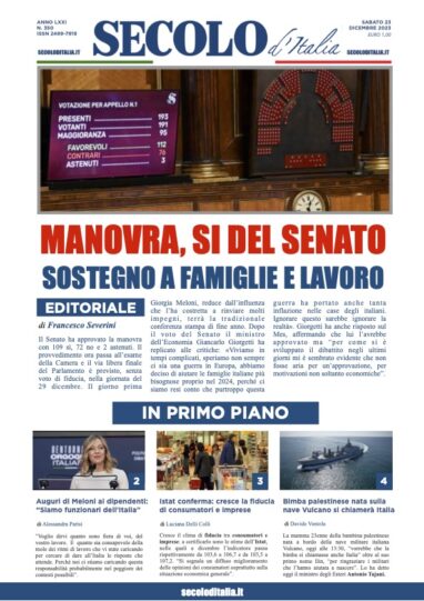 Sabato 23 dicembre 2023