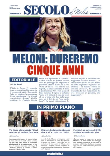 Giovedi 23 febbraio 2023