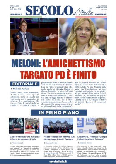 Lunedi 23 gennaio 2023