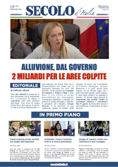 Mercoledi 24 maggio 2023